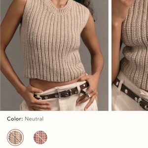 Pilcro Taupe Knit Sweater